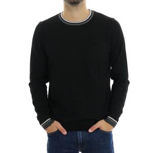 MAGLIA CONTRASTI NERO